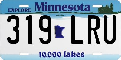 MN license plate 319LRU