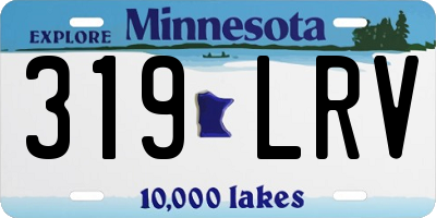 MN license plate 319LRV