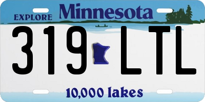 MN license plate 319LTL