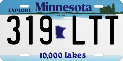 MN license plate 319LTT