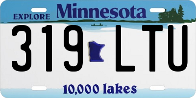 MN license plate 319LTU