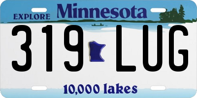 MN license plate 319LUG