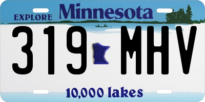 MN license plate 319MHV