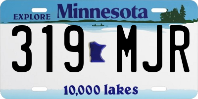 MN license plate 319MJR