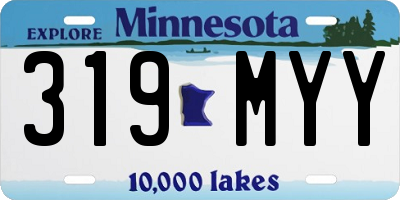 MN license plate 319MYY