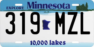 MN license plate 319MZL