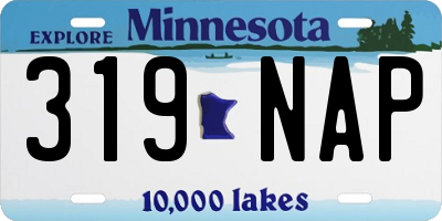 MN license plate 319NAP