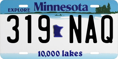 MN license plate 319NAQ