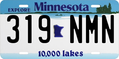 MN license plate 319NMN