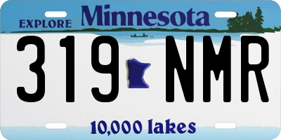 MN license plate 319NMR