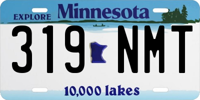 MN license plate 319NMT