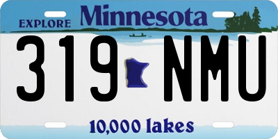 MN license plate 319NMU