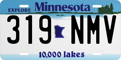 MN license plate 319NMV