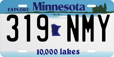 MN license plate 319NMY