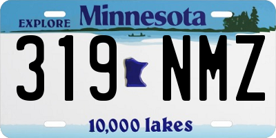 MN license plate 319NMZ