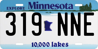 MN license plate 319NNE
