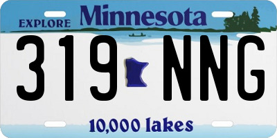 MN license plate 319NNG
