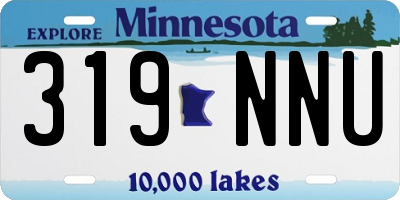 MN license plate 319NNU
