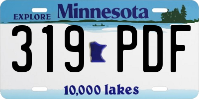 MN license plate 319PDF