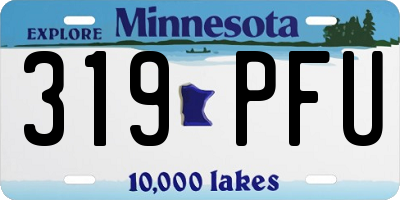 MN license plate 319PFU