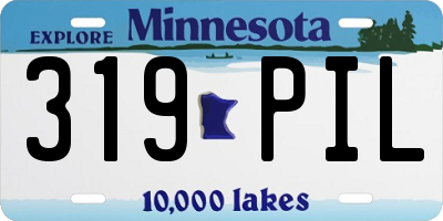 MN license plate 319PIL