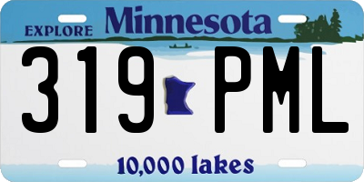 MN license plate 319PML