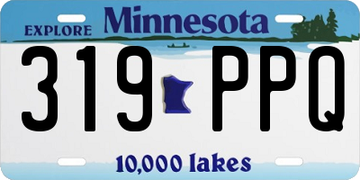 MN license plate 319PPQ