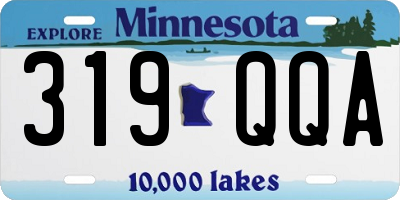 MN license plate 319QQA