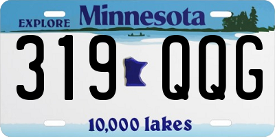 MN license plate 319QQG