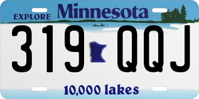 MN license plate 319QQJ