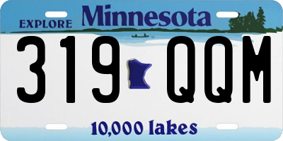 MN license plate 319QQM