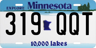 MN license plate 319QQT