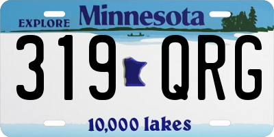 MN license plate 319QRG