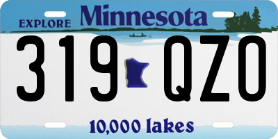 MN license plate 319QZO