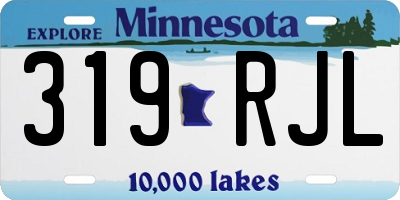 MN license plate 319RJL