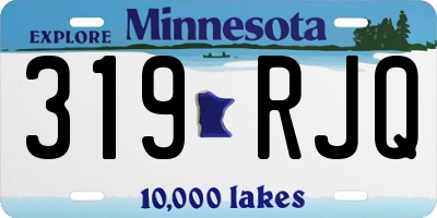 MN license plate 319RJQ