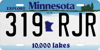 MN license plate 319RJR