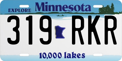 MN license plate 319RKR