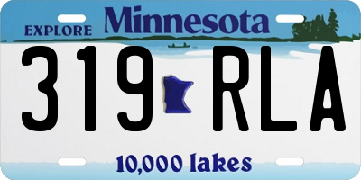 MN license plate 319RLA