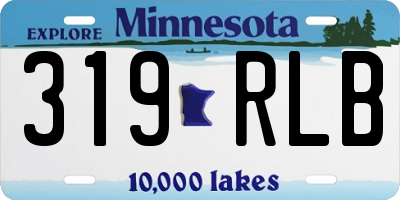 MN license plate 319RLB