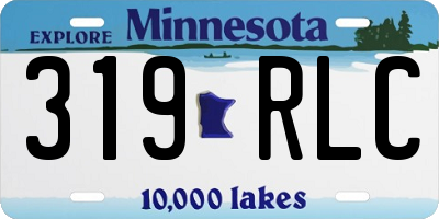 MN license plate 319RLC