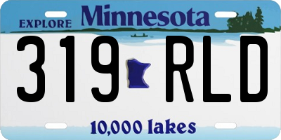 MN license plate 319RLD