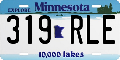MN license plate 319RLE