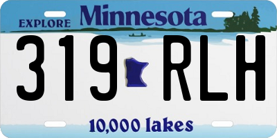 MN license plate 319RLH