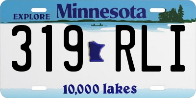 MN license plate 319RLI