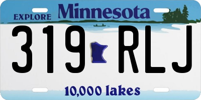 MN license plate 319RLJ