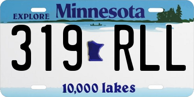 MN license plate 319RLL