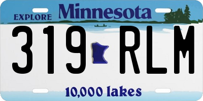MN license plate 319RLM