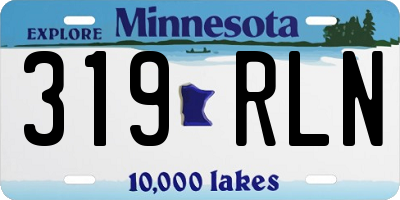 MN license plate 319RLN