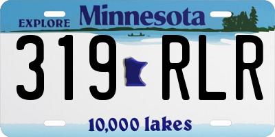 MN license plate 319RLR